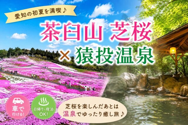 茶臼山芝桜と猿投温泉